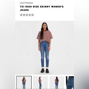 Levi’s 721 High Rise Skinny Jean